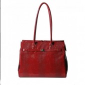 BORSA MONACO CROCO RED 